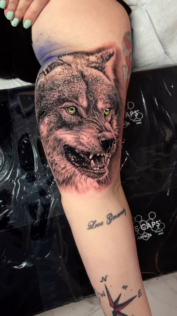 Tattoo by Joshua Fitch.