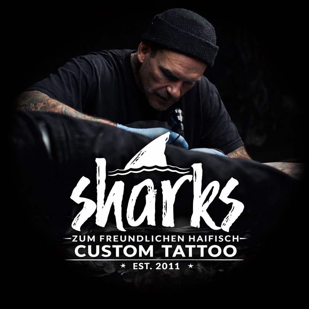 Sharks Custom Tattoo Garmisch | Tattoo Artist